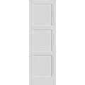 Codel Doors 32" x 96" Primed 3-Panel Equal Panel Interior Shaker Slab Door 2880pri8433